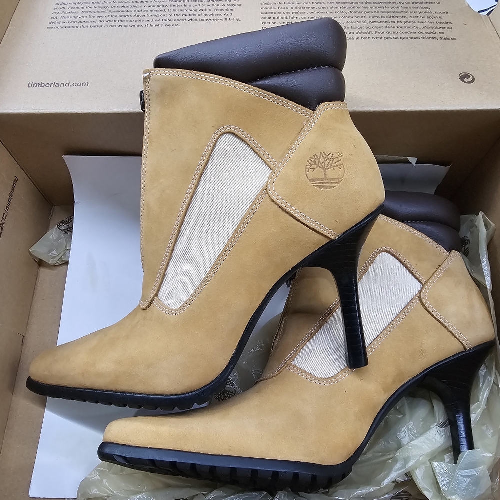 Rare Vintage Y2k 2000s Timberland Heel Boots